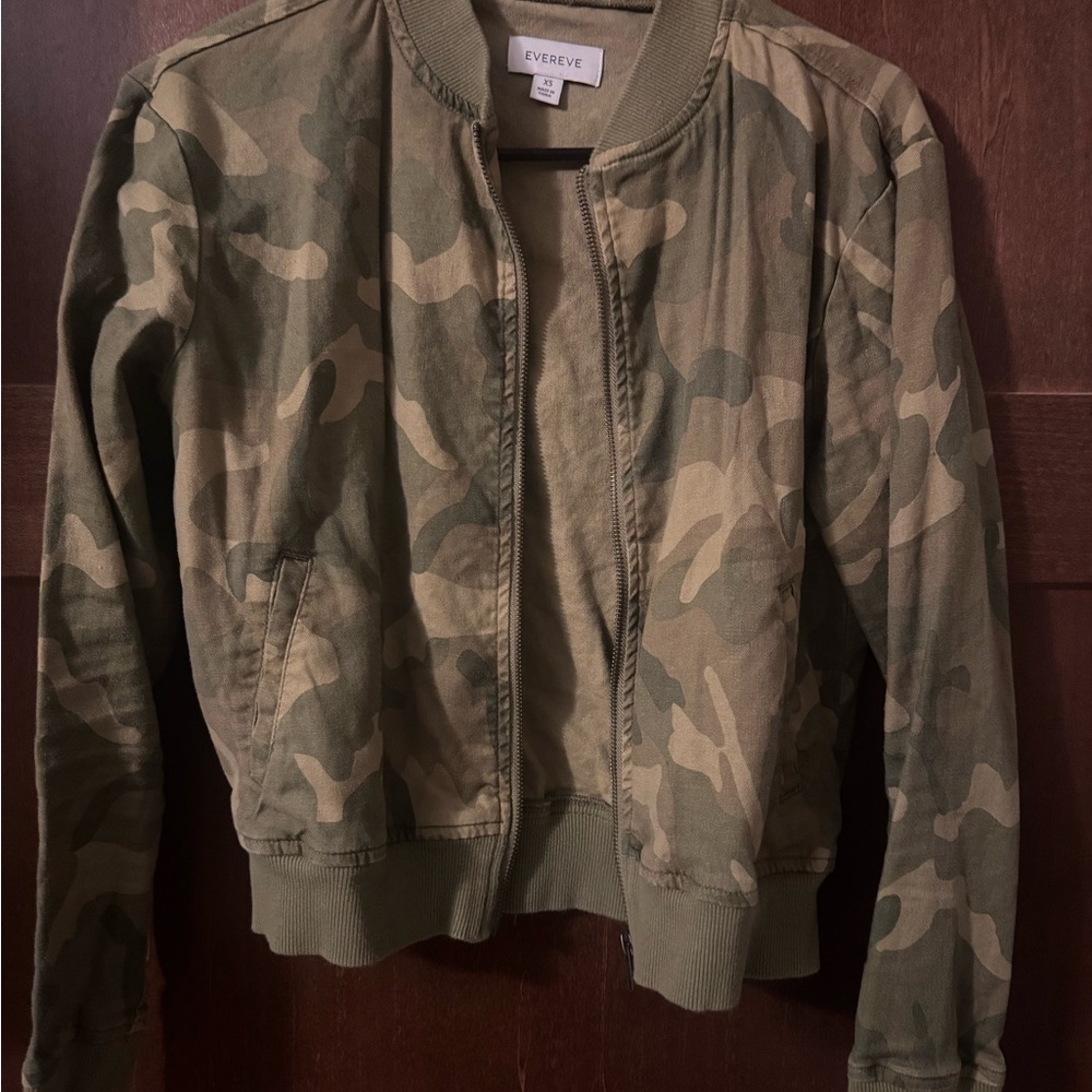 Evereve Olive Camo Jacket